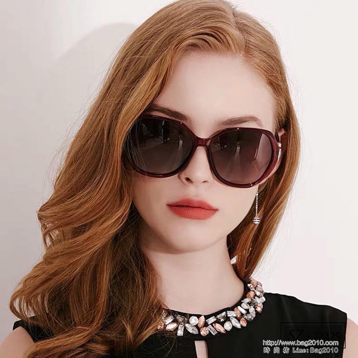CHANEL香奈兒 2018新款 小香太陽鏡 PC鏡架 遮擋有害光線防輻射 7242S  lly1711